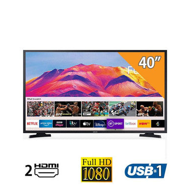 تليفزيون سامسونج سمارت 32 بوصة, بدقة HD مع ريسيفر داخلي - UA32T5300AU