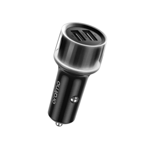 Oraimo OCC-1152D Highway 15.5w Dual Fast Charging Car Adapter - Black