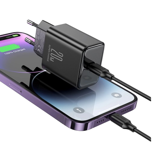 Joyroom Charger Home Adapetr JR-TCF06 20W PD&QC 3.0 - Black