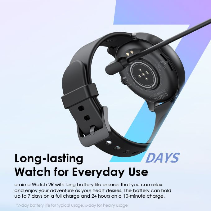 ساعة ذكية Oraimo 2R، موديل OSW-30 - الأسود