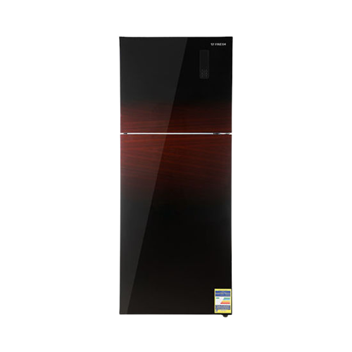 ثلاجة فريش ديجيتال، نو فروست، 471 لتر- أحمر Fresh Digital Refrigerator, No Frost, 471 Liters, FNT-MR580YGDR - Glass Burgundy