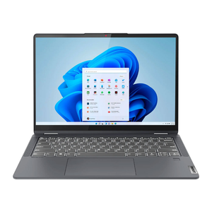 لاب توب لينوفو FLEX 5 14IAU7، بشاشة تعمل باللمس، 14 بوصة، 8 جيجابايت رام، 512 جيجابايت SSD، معالج Intel Core i5، نظام تشغيل ويندوز 11، 82R700L5US – رمادي مع لوحة مفاتيح بإضاءة خلفية.