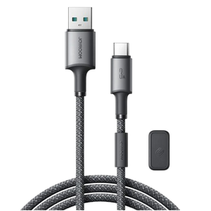 Cable Joyroom 3A USB-A to Type-C With Magnetic Organizer 1.2m, S-A50 - Dark Grey