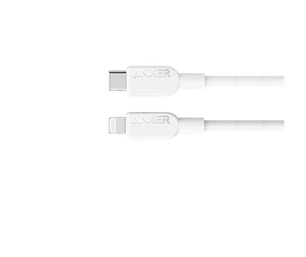 كابل Anker 310 USB-C إلى Lightning بطول 0.9 متر - A81A1P21 - أبيض