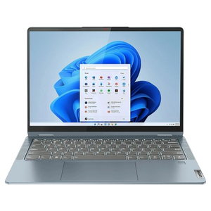 لاب توب لينوفو FLEX 7 14IAU7، بشاشة تعمل باللمس، 14 بوصة، 8 جيجابايت رام، 512 جيجابايت SSD، معالج Intel Core i5، نظام تشغيل ويندوز 11، 82VC0002US – أزرق مع لوحة مفاتيح بإضاءة خلفية وقارئ بصمة.