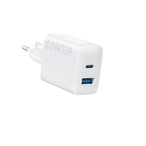 Anker Wall Charger 20Watt Adapter 2 Port USB A, USB C High Speed Charging, A2348L21 - White