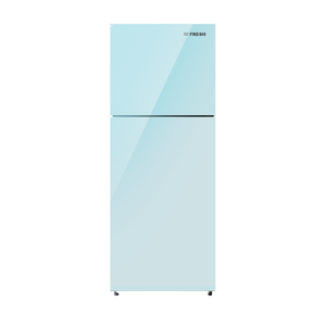 ثلاجة فريش باب زجاج 397 لتر ديجيتال - أزرق فاتح Fresh Refrigerator 397 Liters Digital, FNT-MR470YGLB - Light Blue